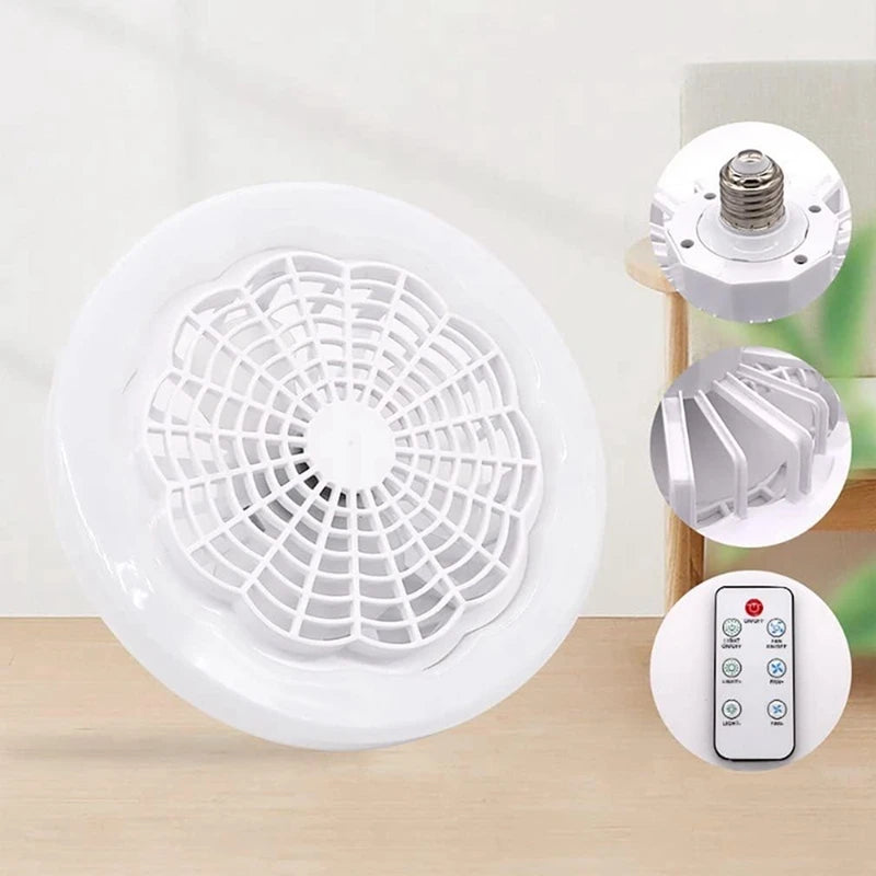 &nbsp;EcoLuz - Ventilador Silencioso De Teto Lâmpada Luminária Led Rgb