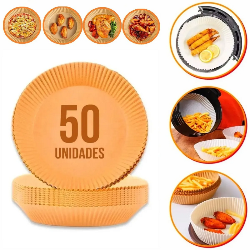 # Forro de Papel Antiaderente Para Airfryer # Marca: CookEasy